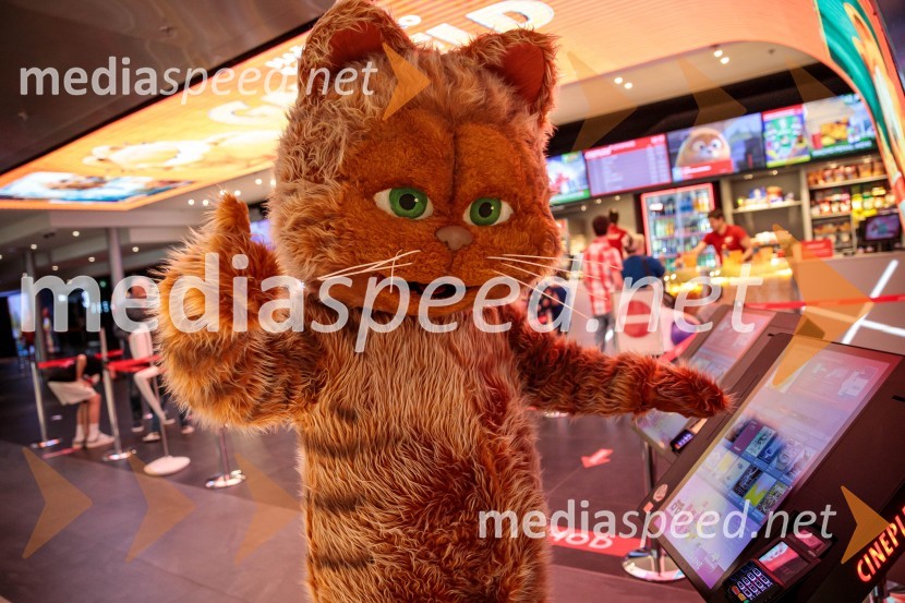 Premiera filma najbolj popularnega oranžnega mačka Garfield v Cineplexx Ljubljana