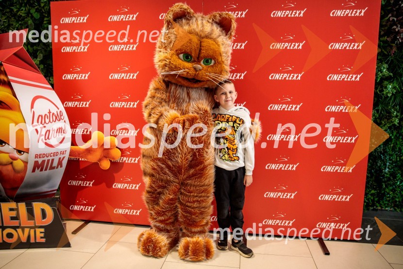 Premiera filma najbolj popularnega oranžnega mačka Garfield v Cineplexx Ljubljana