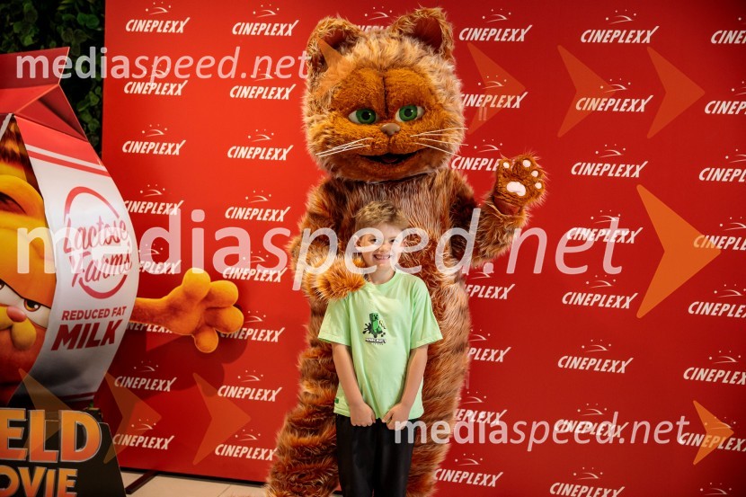 Premiera filma najbolj popularnega oranžnega mačka Garfield v Cineplexx Ljubljana