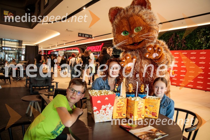 Premiera filma najbolj popularnega oranžnega mačka Garfield v Cineplexx Ljubljana