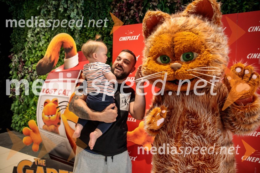 Premiera filma najbolj popularnega oranžnega mačka Garfield v Cineplexx Ljubljana