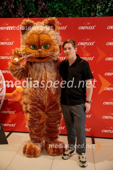  Gašper Gep MarkunPremiera filma najbolj popularnega oranžnega mačka Garfield v Cineplexx Ljubljana