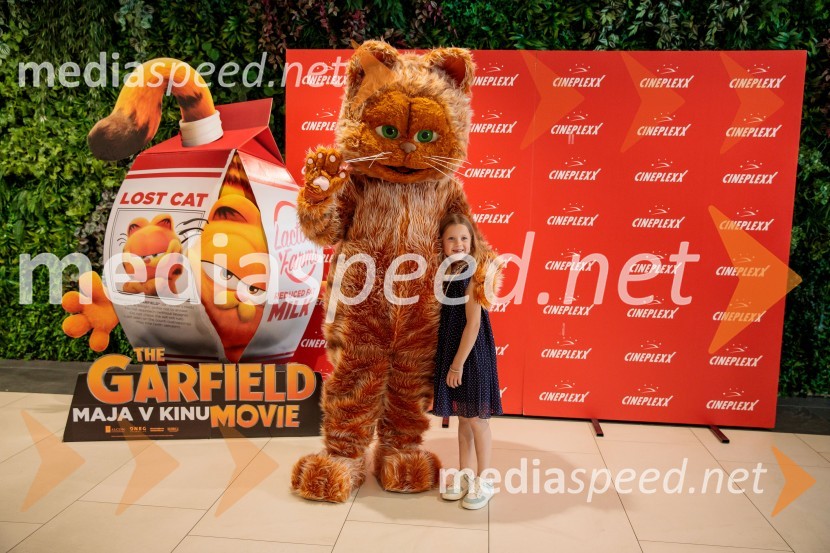 Premiera filma najbolj popularnega oranžnega mačka Garfield v Cineplexx Ljubljana