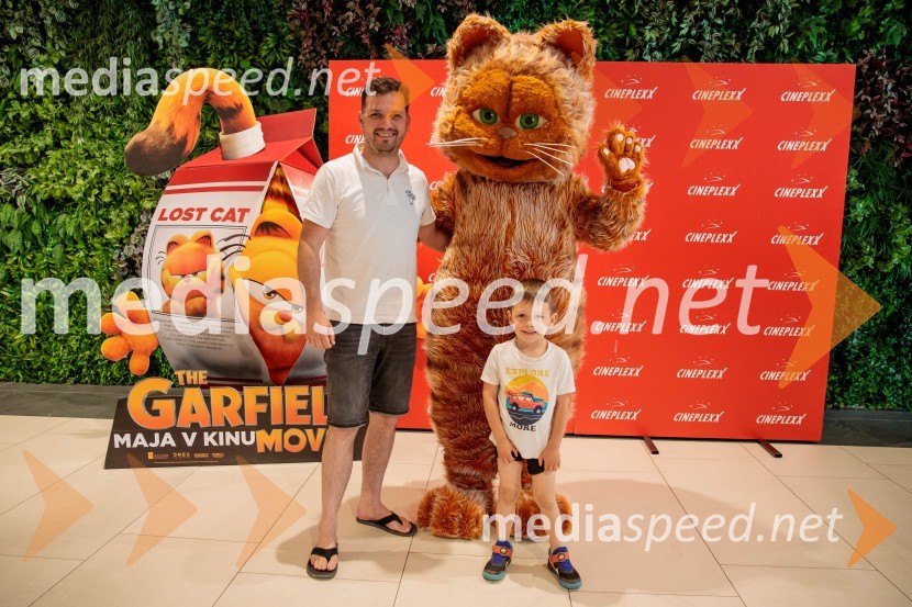 Premiera filma najbolj popularnega oranžnega mačka Garfield v Cineplexx Ljubljana