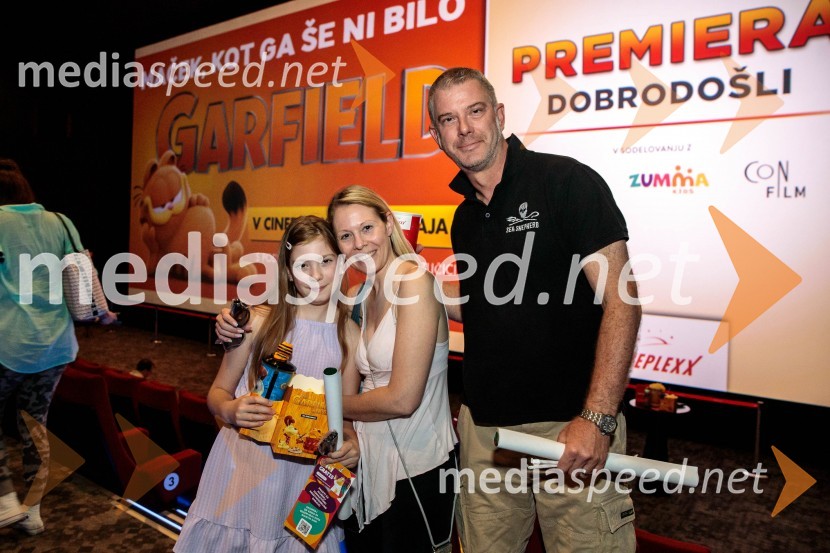Premiera filma najbolj popularnega oranžnega mačka Garfield v Cineplexx Ljubljana