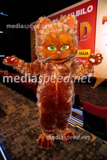 Premiera filma najbolj popularnega oranžnega mačka Garfield v Cineplexx Ljubljana