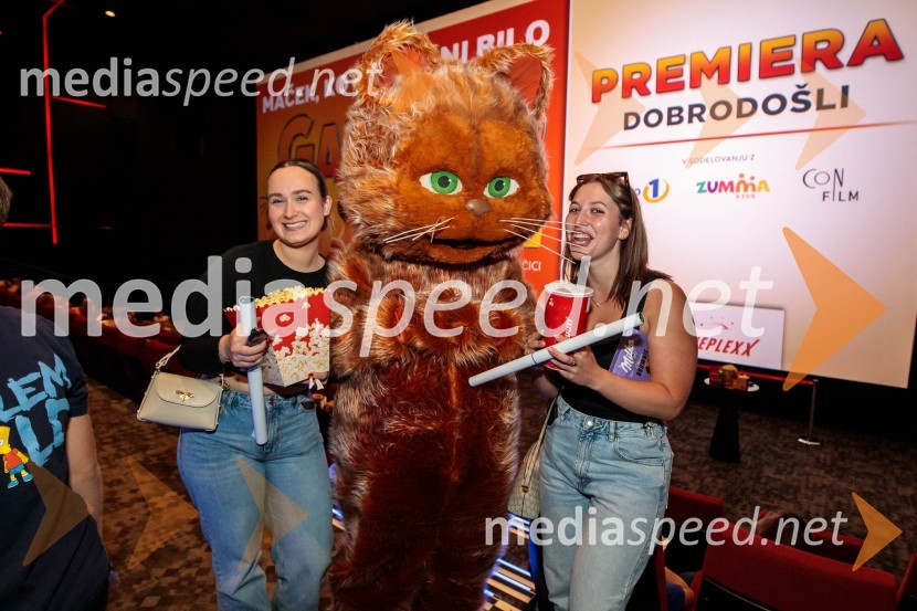 Premiera filma najbolj popularnega oranžnega mačka Garfield v Cineplexx Ljubljana