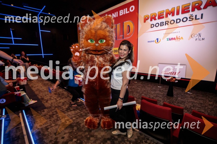  Ana Maria Mitić, stand up komičarkaPremiera filma najbolj popularnega oranžnega mačka Garfield v Cineplexx Ljubljana