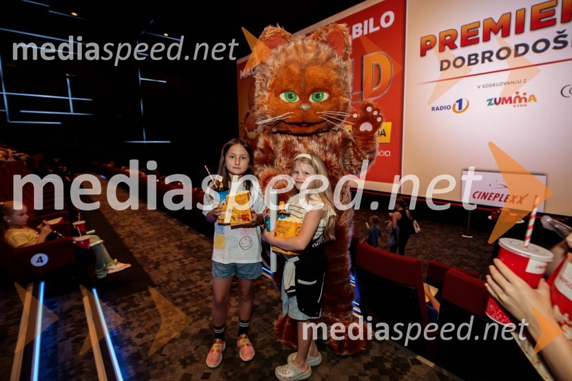 Premiera filma najbolj popularnega oranžnega mačka Garfield v Cineplexx Ljubljana