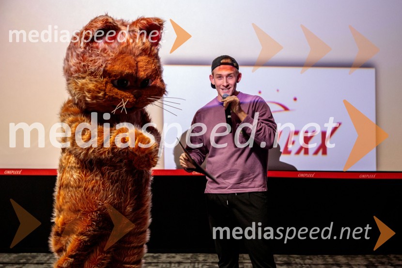  Matic MeškoPremiera filma najbolj popularnega oranžnega mačka Garfield v Cineplexx Ljubljana