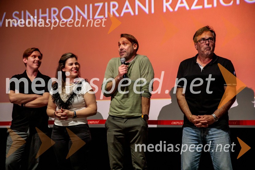  Gašper Gep Markun;  Ana Maria Mitić, stand up komičarka;  Rok Kunaver, igralec;  Jernej Kuntner, igralecPremiera filma najbolj popularnega oranžnega mačka Garfield v Cineplexx Ljubljana