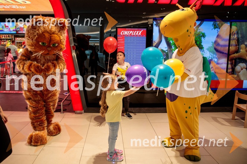 Premiera filma najbolj popularnega oranžnega mačka Garfield v Cineplexx Ljubljana