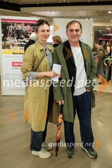  Sanja Neškovič Peršin, koreografinja; nekdanja direktorica Balet Ljubljana;  Blaž Peršin, direktor Muzeja in galerije mesta LjubljaneMiet Warlop: Ena pesem, premierno v Cankarjevem domu