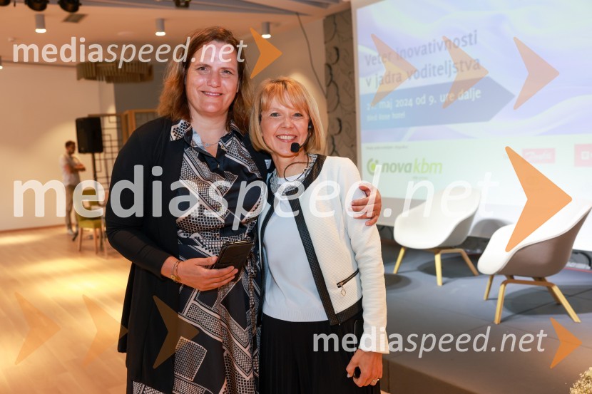  Sonja Vidonja, Združenje manager; mag. Edita Kuhelj Krajnović, direktorica, MediadeMQ konferenca 2024