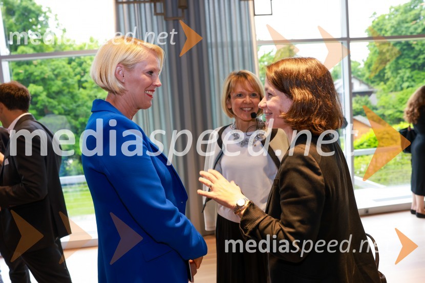  Petra Juvančič, izvršna direktorica, Združenje Manager; mag. Edita Kuhelj Krajnović, direktorica, Mediade;  Katarina Papež Delor, direktorica, BeKaMQ konferenca 2024