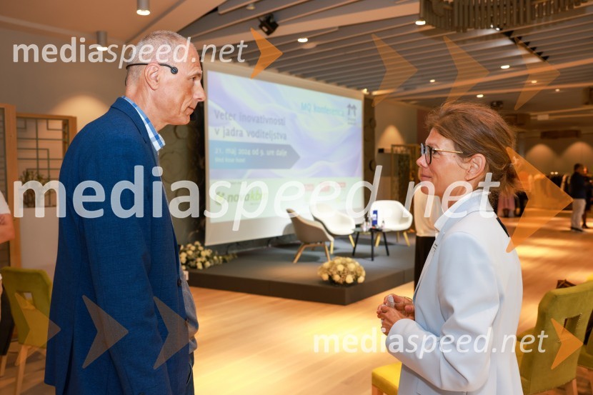 mag. Iztok Seljak, predsednik, Združenje Manager; prof.dr.  Mateja  Drnovšek, Ekonomska fakulteta Univerze v LjubljaniMQ konferenca 2024