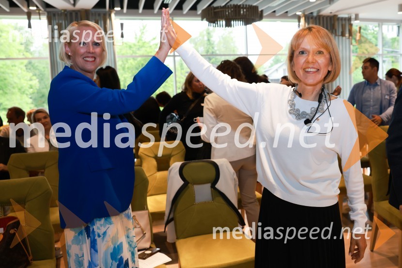  Petra Juvančič, izvršna direktorica, Združenje Manager; mag. Edita Kuhelj Krajnović, direktorica, MediadeMQ konferenca 2024