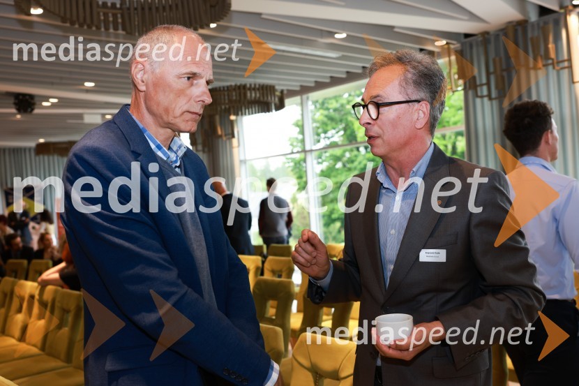 mag. Iztok Seljak, predsednik, Združenje Manager;  Rade Krajnović, MediadeMQ konferenca 2024