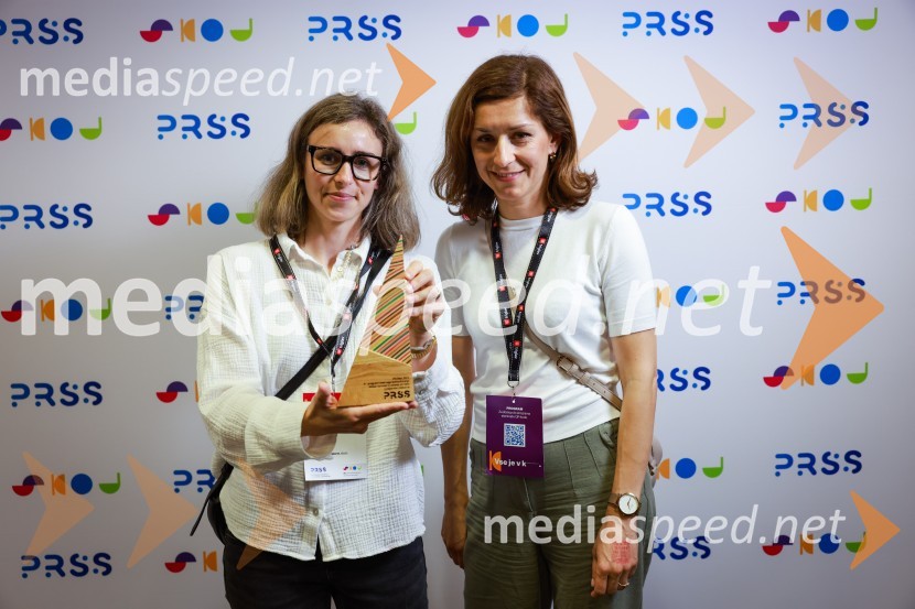  Teja Stamić, Ljubljanske mlekarne d.o.o.;  Maja Kalan, Ljubljanske mlekarne26. SKOJ, prvi dan konference in podelitev nagrad Prizma