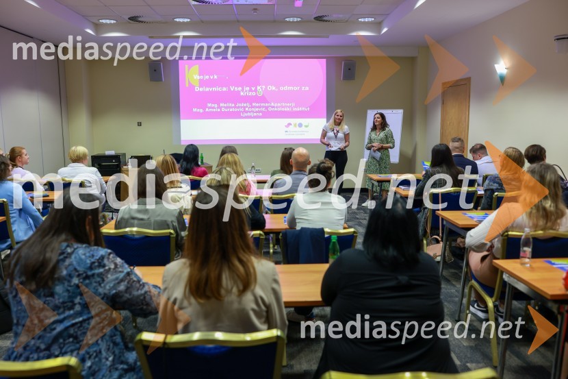 mag. Melita Joželj Nose, Herman&partnerji; mag. Amela Duratović Konjević, Onkološki inštitut Ljubljana26. SKOJ, prvi dan konference in podelitev nagrad Prizma
