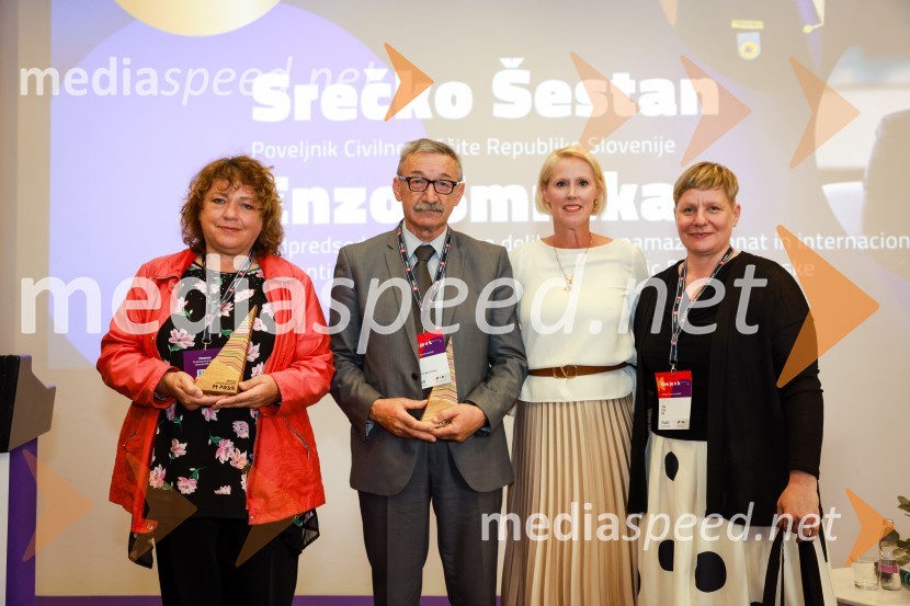  ... ;  Srečko Šestan, poveljnik, Civilna zaščita Republike Slovenije;  Petra Juvančič, izvršna direktorica, Združenje Manager;  Tina Cipot, COO & partner,o28 komunikacijska skupina; predsednica PRSS26. SKOJ, prvi dan konference in podelitev nagrad Prizma