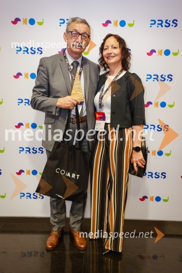  Srečko Šestan, poveljnik, Civilna zaščita Republike Slovenije; dr. Nevenka Šestan26. SKOJ, prvi dan konference in podelitev nagrad Prizma