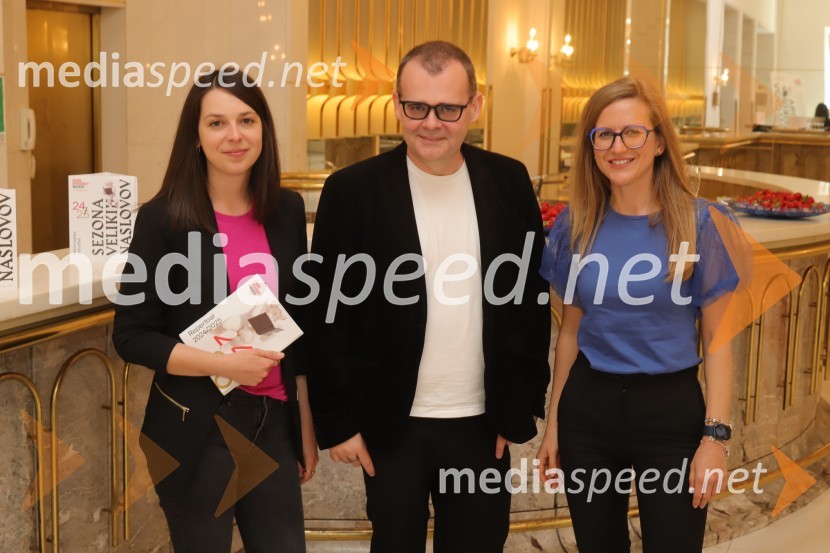  Zala Koren,  urednica socialnih omrežij, SNG Maribor Drama;  Alan Kavčič, predstavnik za odnose z javnostmi SNG Maribor;  Špela Pokeržnik, glasbenica in novinarkaSlovensko narodno gledališče Maribor Drama, Opera, Balet, predstavilo repertoar sezone 2024/2025