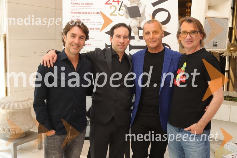  Edward Clug, umetniški direktor, Balet SNG Maribor;  Simon Krečič, umetniški direktor Opere SNG Maribor;  Danilo Rošker, direktor SNG Maribor;  Aleksandar  Popovski, režiser, umetniški direktor Drame SNG MariborSlovensko narodno gledališče Maribor Drama, Opera, Balet, predstavilo repertoar sezone 2024/2025