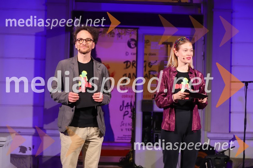  Matija Stipanič, igralec;  Julija Klavžar, igralkaDRAMANJE, večer mariborske Drame