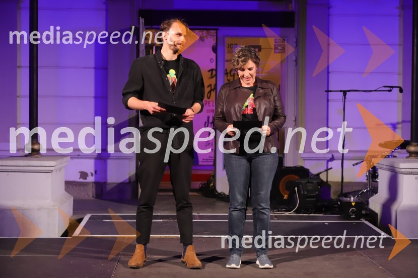  Blaž Dolenc, igralec;  Maša Žilavec, igralkaDRAMANJE, večer mariborske Drame