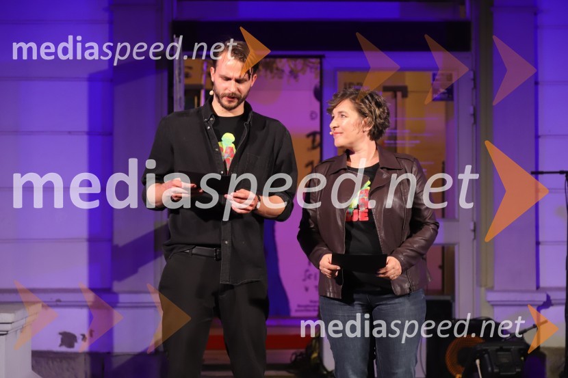  Blaž Dolenc, igralec;  Maša Žilavec, igralkaDRAMANJE, večer mariborske Drame