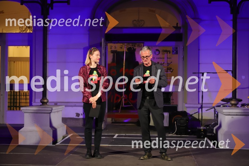  Julija Klavžar, igralka;  Vladimir Vlaskalić, igralecDRAMANJE, večer mariborske Drame