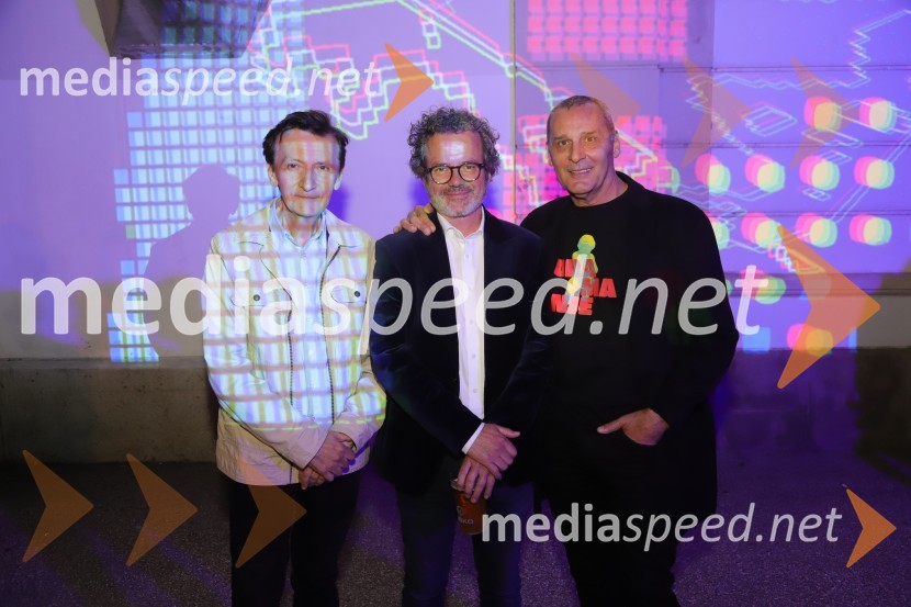  Vili Ravnjak, dramaturg, SNG Maribor;  Vojko Belšak, igralec;  Danilo Rošker, direktor SNG MariborDRAMANJE, večer mariborske Drame