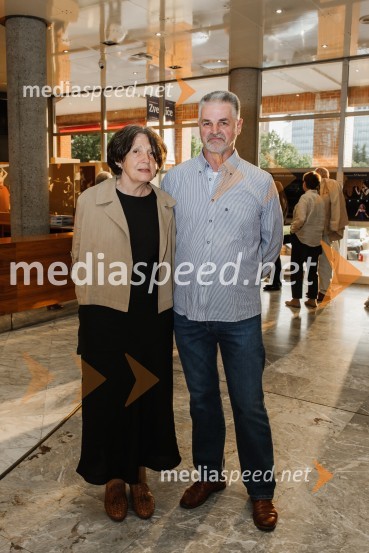  Jerneja Fišer;  Srečko Fišer,  upokojeni lektor SNG Nova GoricaSlavnostna podelitev nagrad Tantadruj 2024