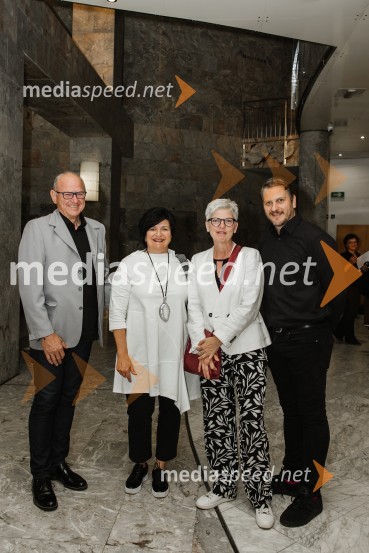  Marko Zoran, Z & Z, d.o.o.;  Mojca Jan Zoran, direktorica JSKD;  Mirjam Drnovšček, direktorica, SNG Nova Gorica;  Marko Bratuš, umetniški vodja Slovenskega mladinskega gledališčaSlavnostna podelitev nagrad Tantadruj 2024