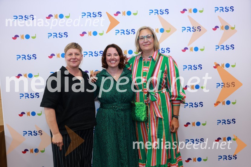  Tina Cipot, vodja korporativnega komuniciranja, Lidl Slovenija, predsednica PRSS;  Jenni Field, ustanoviteljica in direktorica, Redefining Communications;  Katja Krasko Štebljaj, samostojna svetovalka za strateško interno komuniciranje26. SKOJ, drugi dan konference