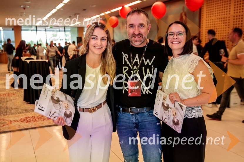  Lucija Koželj, Koželj d.o.o.;  Borut  Cvetko, kreativni direktor, Mediaspeed d.o.o.;  Lea Domadenik, marketing in prodaja, Koželj d.o.o.Jubilejni 10. Festvina