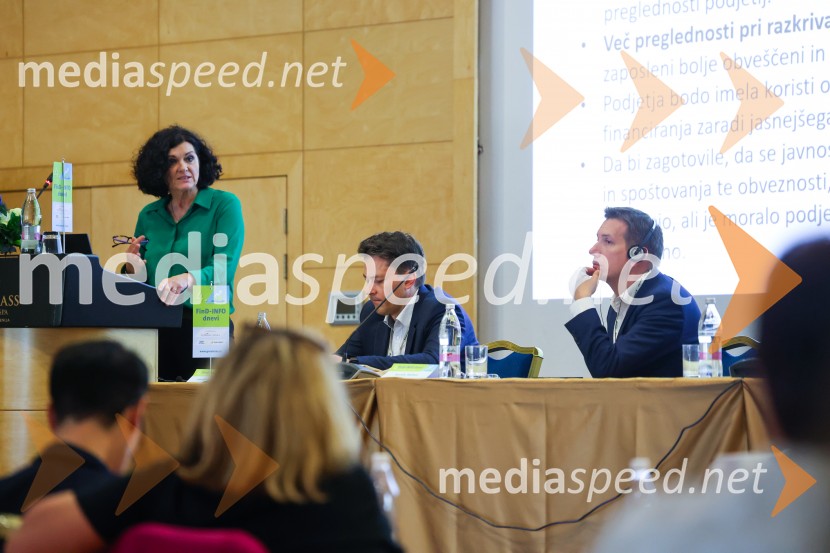  Danuška Bobek Gospodarič;  Lucijan Klemenčič, strokovnjak na davčnem področju, Odvetniška pisarna Senica & partnerji;  Karoly Radnai, poslovodni partner, Andersen in Hungary4. Find-Info dnevi 2024