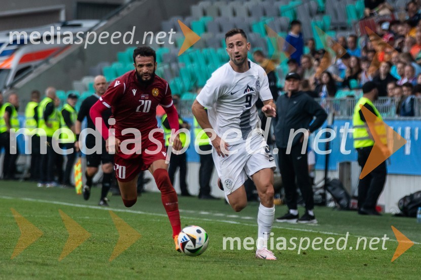  Artak Dashyan, nogometaš, Armenija;  Andraž Šporar, nogometašPripravljalna tekma za Euro 2024: Slovenija – Armenija