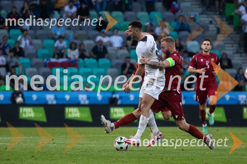  Andraž Šporar, nogometaš;  Varazdat Haroyan, nogometaš, ArmenjaPripravljalna tekma za Euro 2024: Slovenija – Armenija