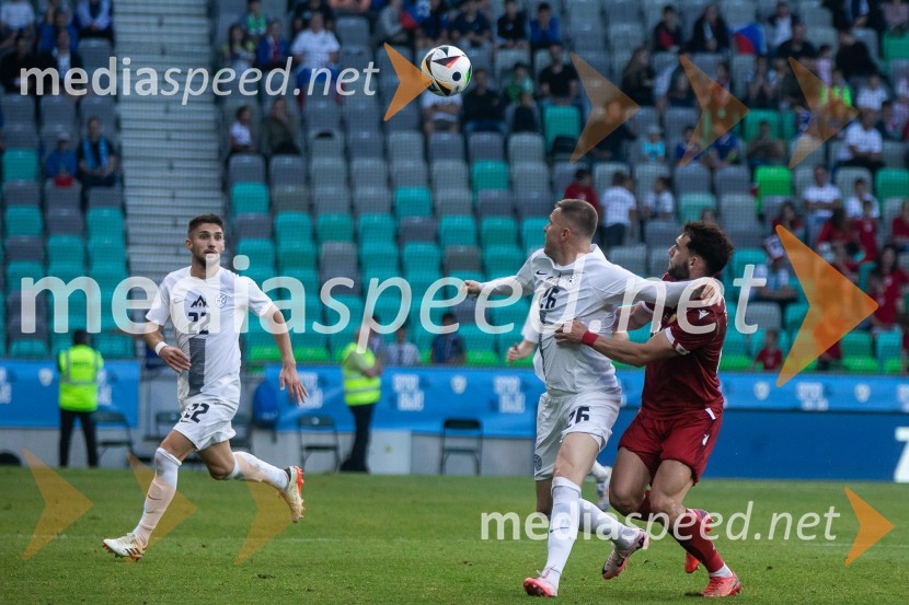  Adam Gnezda Čerin, nogometaš;  Josip  Iličić, nogometaš;  ... Pripravljalna tekma za Euro 2024: Slovenija – Armenija
