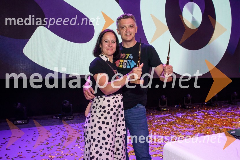  Barbara Stopinšek, vodja blagovne znamke Poli v Skupini Perutnina Ptuj;  David Visenjak, direktor trženja, Perutnina Ptuj d. d.33. SOF, podelitev nagrad