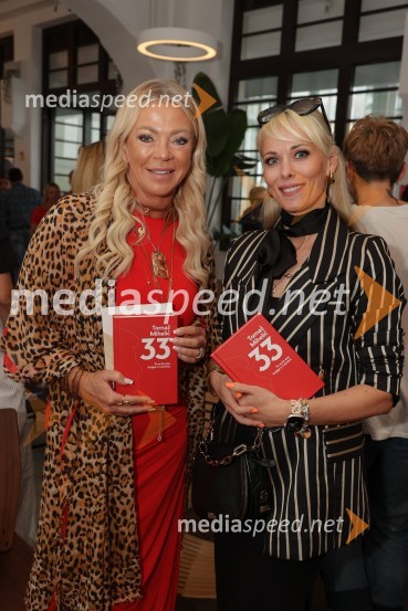 Anita Lončar, Lepotni studio Prive;  Pia Pustovrh, voditeljicaPredstavitev knjige: 33, avtorja Tomaža Miheliča