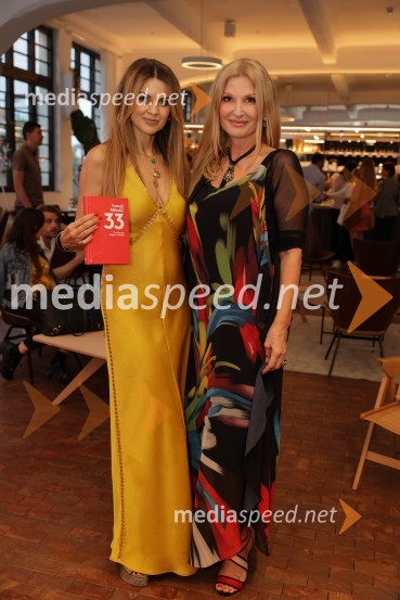  Nina Osenar Kontrec, pevka, voditeljica, model;  Helena Blagne, pevkaPredstavitev knjige: 33, avtorja Tomaža Miheliča