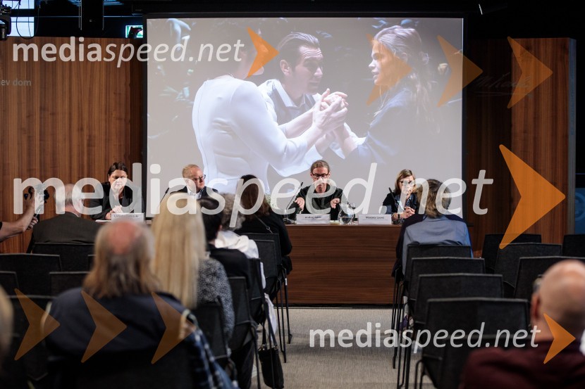  Uršula Cetinski, generalna direktorica, Cankarjev dom; mag. Aleš Drenik, vodja programa resne glasbe, opere in balet, Cankarjev dom;  Andrej Jaklič, vodja gledališkega in sodobnoplesnega programa CD;  Marjeta Lavrič, Direktorica Centra kulture Španski borci ter vodja programa in produkcije Zavoda EN-KNAPPredstavitev Zlatega in Srebrnega abonmaja ter abonmaja Veličastni 2024/25, Cankarjev dom