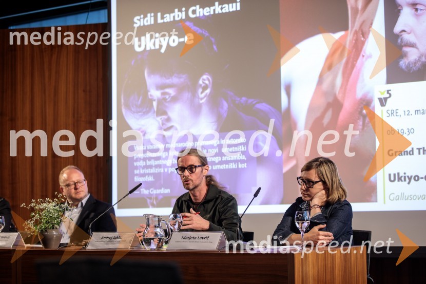  Andrej Jaklič, vodja gledališkega in sodobnoplesnega programa CD;  Marjeta Lavrič, Direktorica Centra kulture Španski borci ter vodja programa in produkcije Zavoda EN-KNAPPredstavitev Zlatega in Srebrnega abonmaja ter abonmaja Veličastni 2024/25, Cankarjev dom