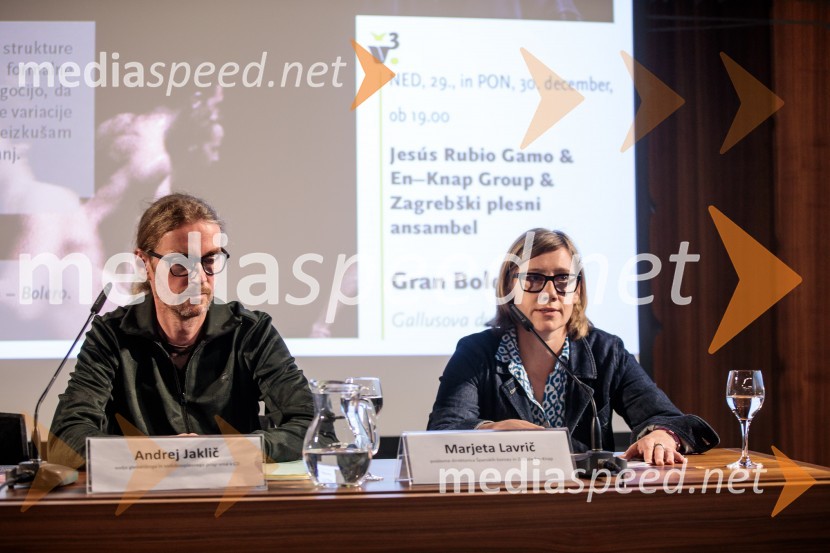  Andrej Jaklič, vodja gledališkega in sodobnoplesnega programa CD;  Marjeta Lavrič, Direktorica Centra kulture Španski borci ter vodja programa in produkcije Zavoda EN-KNAPPredstavitev Zlatega in Srebrnega abonmaja ter abonmaja Veličastni 2024/25, Cankarjev dom