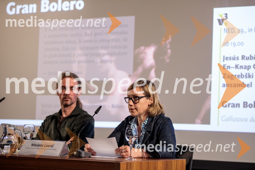  Andrej Jaklič, vodja gledališkega in sodobnoplesnega programa CD;  Marjeta Lavrič, Direktorica Centra kulture Španski borci ter vodja programa in produkcije Zavoda EN-KNAPPredstavitev Zlatega in Srebrnega abonmaja ter abonmaja Veličastni 2024/25, Cankarjev dom