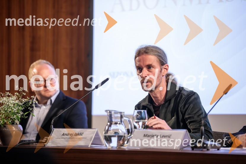 mag. Aleš Drenik, vodja programa resne glasbe, opere in balet, Cankarjev dom;  Andrej Jaklič, vodja gledališkega in sodobnoplesnega programa CDPredstavitev Zlatega in Srebrnega abonmaja ter abonmaja Veličastni 2024/25, Cankarjev dom