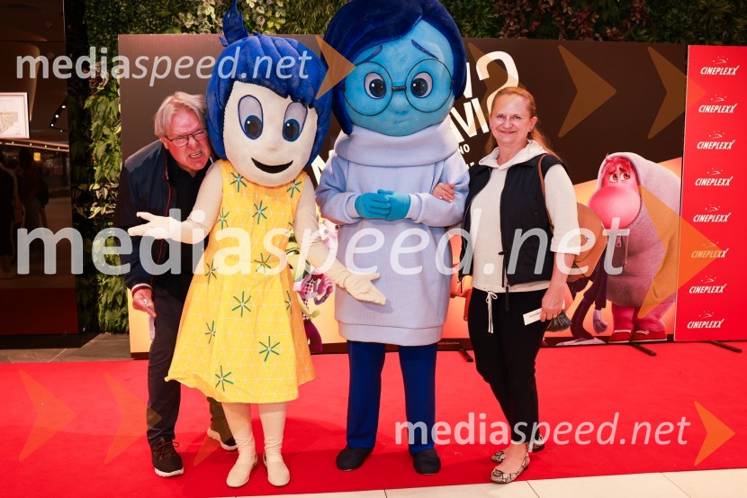  Jožef  Ropoša, igralec;  Ema KozarVrvež v moji glavi 2, premiera animiranega filma v Cineplexx Ljubljana
